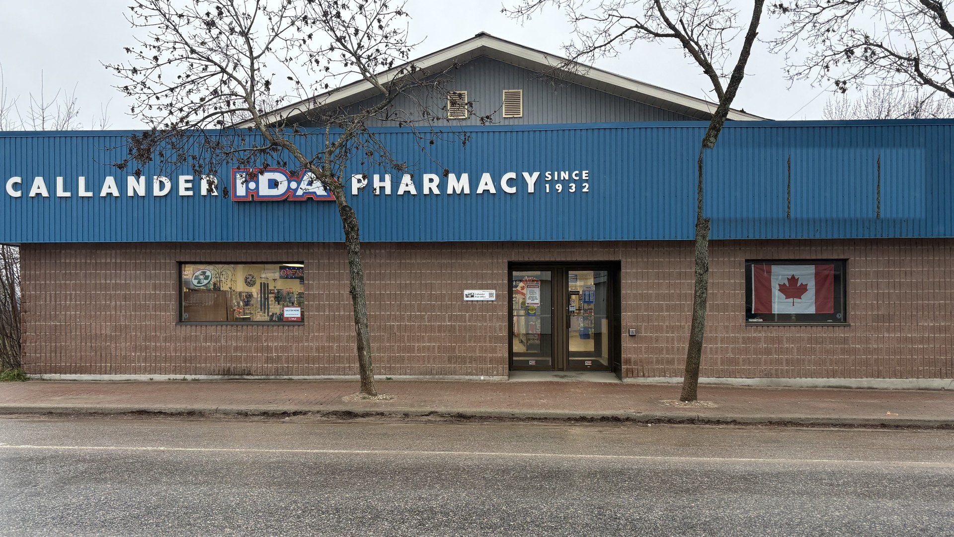 Callander IDA Pharmacy storefront on Main Street North